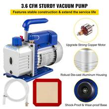 3 Gallon Vacuum Chamber Kit Stainless Steel Degassing Chamber 12L Vacuum Degassing Chamber Kit With 3.6 CFM 1 Stage Vacuum Pump HVAC - Silver - View 3