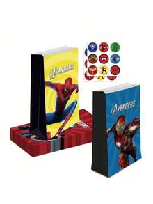 Marvel Bộ 12 túi quà tặng siêu anh hùng kèm sticker, hộp kẹo Avengers, trang trí tiệc sinh nhật, quà tặng sinh nhật và ngày lễ hoàn hảo. - Nhiều màu - Xem 6