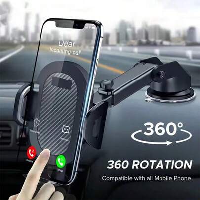 Suction Cup Car Mount Holder, GPS Phone Holder, Compatible With IPhone 13 12 11 Pro Max X 7 8,