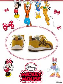 Disney 1 Pair Children's Collaborative Sports Shoes, Suitable For Daily Wear, Festivals, Sports, Outdoor Activities, Comfortable, Snug Fit, Anti-Slip, Durable, Breathable (Boys' Sports Shoes, Boys' Casual Shoes, Children's Sports Shoes, Girls' Sports Shoes, Girls' Casual Shoes) - Yellow - View 3
