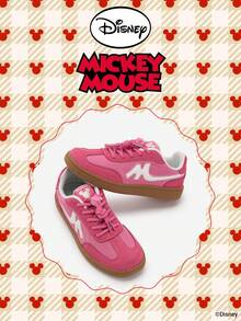 Disney 1 Pair Kids' Sneakers, Suitable For Daily Wear, Festivals, Sports, Outdoor Activities, Comfortable, Non-Slip, Durable, Breathable (Boys' Sneakers, Boys' Skate Shoes, Kids' Sports Shoes, Girls' Sneakers, Girls' Skate Shoes) - Hot Pink - View 2