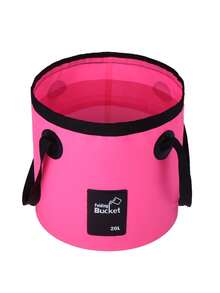 Cubo plegable, práctico y elegante cubo portátil pequeño, diseñado para viajeros y pescadores, recipiente de agua plegable adecuado para pesca, camping, senderismo, mochilero, supervivencia al aire libre, cubo con forma redonda, cubo plegable multifuncional, accesorio de viaje y hogar esencial, decoración de habitación - Multicolor - Ver 10