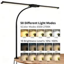 Lampu Meja LED Cocok Untuk Penggunaan Kantor & Rumah, Lampu Arsitek Dengan Penjepit, Lampu Kerja Pintar untuk Monitor Komputer Layar Ganda, Lampu Fleksibel dengan 5 Suhu Warna yang Dapat Diatur untuk Belajar & Menggambar - 3 warna - View 4