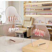 1 Set Transparent Acrylic Nail Display Stand, Practice Board & Polishing Holder For Nail Art Design - Transparent - View 9
