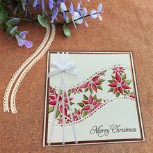 Creative Lace Dies, DIY Scrapbooking Album And Embossing Stencil, Greeting Card Making Tool, Card Paper Cutting Crafts ,Gift Card Making Template Die Cuts. - Silver - View 2