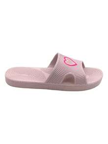 Sandalia Corazón Mujer Ligeras Chanclas Cómodas Sandalia Corazón Mujer, Dama, Ligeras, Chanclas, Cómodas, Sandalias De Baño, Café, Lila,  Azul Marino, Negro, Rosa. Estilo Tierno y Moderno. No Guardan Olores, Suela Textura Antideslizante, Tallas disponibles, Material de Alta Calidad - Café integral - Ver 3