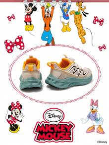 Disney 1 双儿童运动鞋，适合日常穿着、节日、运动、户外活动，舒适贴合，防滑耐穿，透气性好（男童运动鞋、男童滑板鞋、儿童运动鞋、女童运动鞋、女童滑板鞋） - 米色 - 查看 3