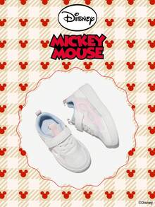 1 Pair Disney Mickey Mouse Collaboration Children's Sneakers, Suitable For Daily Wear, Festivals, Sports, Outdoor Activities, Comfortable, Non-Slip, Durable, Breathable (Boys' Sneakers, Boys' Skate Shoes, Children's Sneakers, Girls' Sneakers, Girls' Skate Shoes) - Pink - View 2