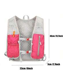 Lightweight Hydration Backpack 5L Running Backpack Hydration Backpack Water Backpack And Breathable Large Capacity Outdoor Riding Backpack Lightweight For Running - Pink + 2L Water Bag - View 6