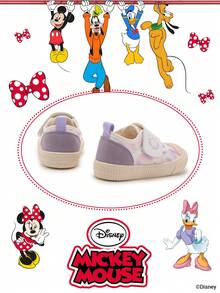 Disney 1 双儿童运动鞋，适合日常穿着、节日、运动、户外活动，舒适、防滑、耐用、透气（男童运动鞋、男童滑板鞋、儿童运动鞋、女童运动鞋、女童滑板鞋） - 粉色 - 查看 3