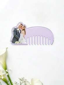 1pc Personalized Acrylic Comb,Custom Photo Hair Comb,Travel Comb,Wide Tooth Comb,Wedding Bridesmaid Gift,Birthday Gift,Bridal Party Gift,Personalized Acrylic Hair Comb, Pocket Wide Tooth Comb, Bridesmaid Gift - Multicolor - View 11