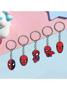12pcs/Set Marvel Spider Man Party Gift Keychain Spider Man Anime Keychain Birthday Gift Gift New Year's Gift, Valentine's Day Gift, Easter Gift - Multicolor - View 4