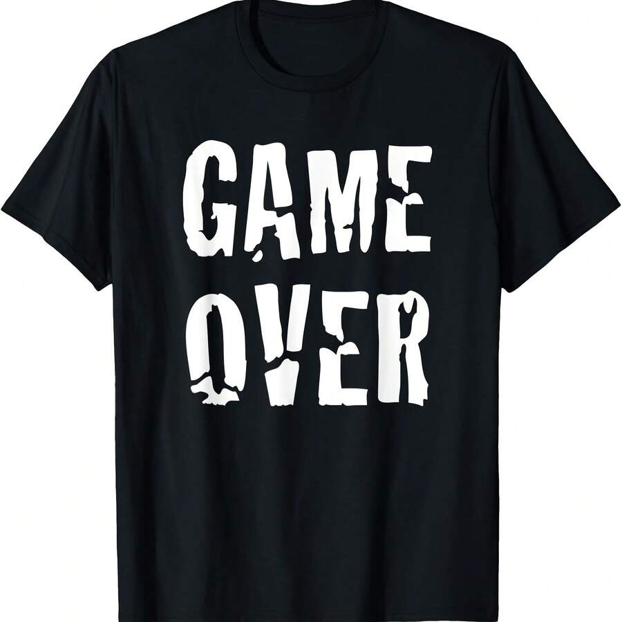 Camiseta Game Over Gamer Nerd Gamer Console - Negro 5 - Ver 1