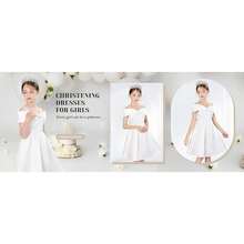 Girls Satin Gowns Elegant Special Occasion Dresses For 2-10 Years Old Birthday Wedding Party Formal Wear - 香檳色 - 查看 7