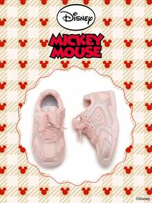 Disney 1 Pair Kids' Sneakers, Suitable For Daily Wear, Festivals, Sports, Outdoor Activities, Comfortable, Non-Slip, Durable, Breathable (Boys' Sneakers, Boys' Skate Shoes, Kids' Sports Shoes, Girls' Sneakers, Girls' Skate Shoes) - Pink - View 2