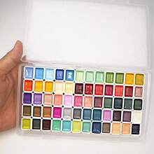 98 Color Solid Watercolor Paint Set - Professional Artist Grade, Suitable For Chinese Painting, Landscape Painting And DIY Crafts, Comes With Portable Gift Box For Easy Storage And Carrying - Sets - View 6