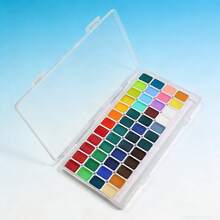 98 Color Solid Watercolor Paint Set - Professional Artist Grade, Suitable For Chinese Painting, Landscape Painting And DIY Crafts, Comes With Portable Gift Box For Easy Storage And Carrying - Sets - View 9
