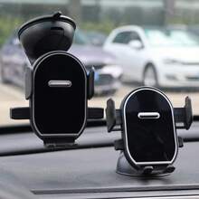 360°旋转车载手机支架 | ABS塑料通用仪表盘导航手机支架，不遮挡空调出风口 - 彩色 - 查看 3