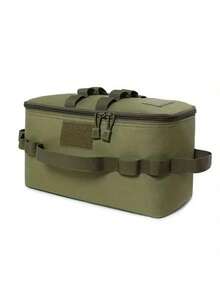 1pc Outdoor Camping Picnic Bag, Foldable Multi-Purpose Handbag, Camping Tactical Tote - Solid Color - View 8