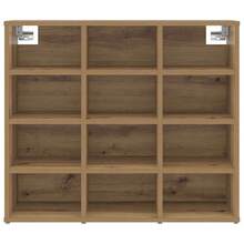 vidaXL Schuhschrank Artisan-Eiche 77,5 x 30 x 67 cm Holzwerkstoff - Braun - Übersicht 5