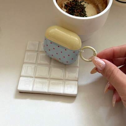 Minimalist Contrast Color Polka Dot Earphone Case, Suitable For AirPods Pro, Pro 2, New 4th Gen, Wireless Bluetooth 3rd Gen, Artistic Design