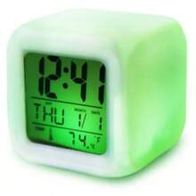 CL049 Reloj Digital Cuadrado con Pantalla LCD y Alarma - 1PC - Ver 2