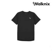 Puma Run Velocity Solid Fashion Versatile Soft Skin-Friendly Short Sleeve T-Shirt Black Tops Men - Multicolor - View 1