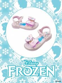 Disney 1 đôi dép xăng đan công chúa Anna chính hãng dành cho trẻ em, thích hợp cho mặc hàng ngày, lễ hội, thể thao, hoạt động ngoài trời, thoải mái, chống trơn trượt, thoáng khí. - Màu tím hoa cà - Xem 2
