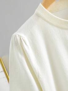 GIGOGOU Women's Short Sleeve T-Shirt And Knit Cardigan, Comfortable And Soft Tops For Spring/Summer White - White - View 8