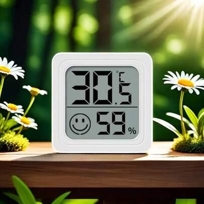 1/2/3개 미니 디지털 실내 온도계 습도계, 고정밀 온도 습도 모니터, 쾌적 지표