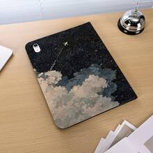 1 pieza Funda protectora magnética con ranura para bolígrafo, soporte de varios ángulos, función de suspensión/activación automática, funda de tableta linda adecuada para Pro/Air, Galaxy A9/S9/S7/S10+, Pad 5/6/7 - Multicolor - Ver 7
