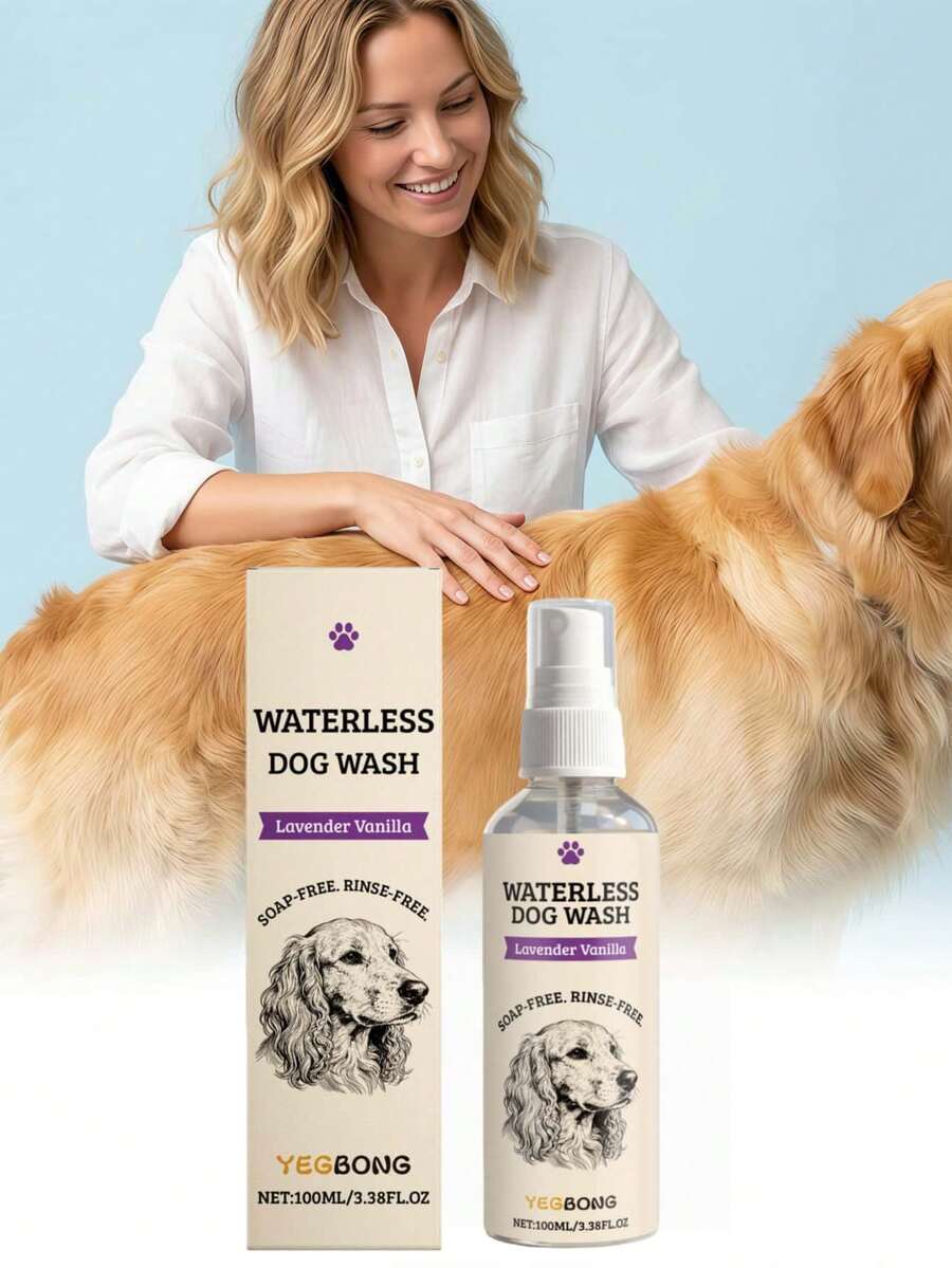 YEGBONG Pet Dry Cleaning Spray, Convenient Daily Cleaning Without Rinsing, Removes Dirt & Hair - 100ml - View 1