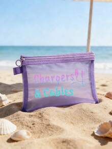 红色迷你收纳化妆包，网眼纹理，可作化妆包、护肤品收纳包、旅行必备、宿舍用品、送给朋友和老师的礼物、浴室收纳、珠宝收纳、唇彩和化妆品收纳，适合节日、生日、派对、伴娘礼物、斋月、开斋节、情人节礼物和纪念品。化妆收纳包、洗漱包、化妆袋、化妆包、洗漱包、旅行洗漱包、度假必备品、女性旅行礼物。 - 彩色 - 查看 4