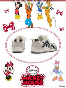 Disney 1 双儿童运动鞋，适合日常穿着、节日、运动、户外活动，舒适、防滑、耐用、透气（男童运动鞋、男童滑板鞋、儿童运动鞋、女童运动鞋、女童滑板鞋） - 白色 - 查看 3