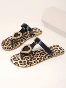 Women's Sandals, New Women's Shoes, Women's Shoes, Slippers, Women's Flat Sandals - Black - View 2