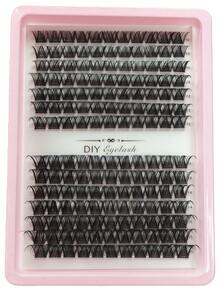 Set de 14 piezas de pestañas postizas naturales de estilo D rizado y esponjoso de 8-16 mm, extensión de pestañas DIY - D - Ver 5