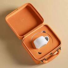 1 Set Luxury High-End Icy Jade White Ceramic Coffee Set, Couple Cups With Saucers, Minimalist Homewares, Gift Box, Suitable For Tea, Milk Tea - Multicolor - View 4