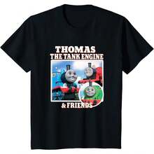 Camiseta de Thomas y sus Amigos - Vintage de Thomas la Locomotora y sus Amigos - Negro - Ver 9