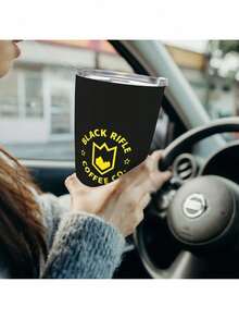 20oz Black Rifle Coffee Company Stainless Steel Travel Mug - Vacuum Insulated, Durable 304 Stainless Steel, PS Lid, For Hot & Cold Beverages, Ideal For Home, Office, Camping, And Outdoor Adventures, Office Coffee Cup| Full Print Design| Durable Construction, Coffee Bar Accessories - 白色 - 查看 5