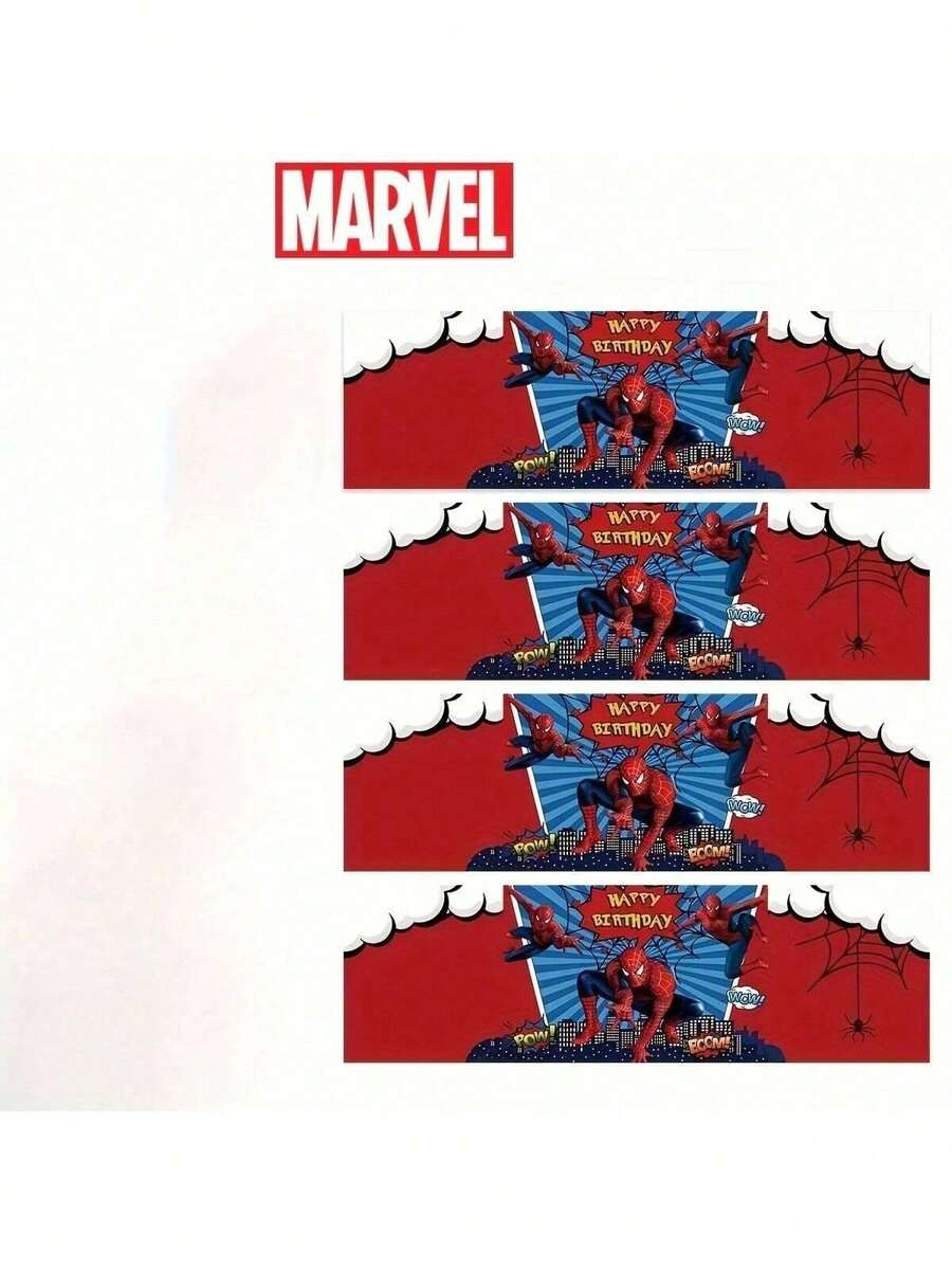 Marvel 10pcs, Superhero Spider Man Water Cup Stickers - Cute Cartoon Patterned Water Cup Stickers Suitable For Birthday Parties, Banquets, And Festivals - Party Decorations, Picnic Table Decorations, Outdoor Tablecloths, Suitable For Holiday Parties And Birthday Gifts, Anniversaries, As Birthday Gifts, Welcome Gifts, Party Gifts, Spider Man Fan Series, Perfect Gifts - Multicolor - View 1