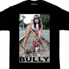 King Bully Brand Shredder Pit Bull Homies Sexy DGA Angels Model T Shirt - Black - View 1