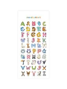 A-Z 全套创意动物字母贴纸，早教工具和DIY手工材料，文具贴纸，学习用品 - 動物字母 - 查看 8