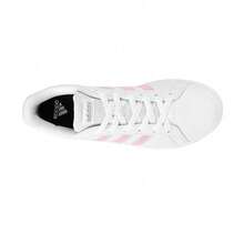 Adidas Grand Court Women's Tennis Shoes, Sporty, Casual, Urban, Comfortable, Faux Leather GY2326 - Platinum Pink Detail - 白色和銀粉色 - 查看 4