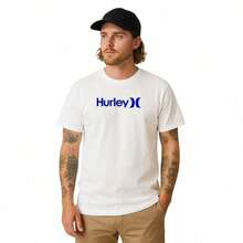Kit Of 3 Hurley Surfing Basic Cotton Unisex T-Shirts, Black, Blue And White, Summer Skate - KIT - View 11