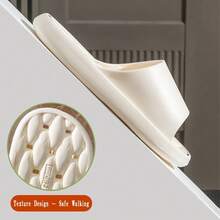 Chanclas de EVA de secado rápido y transpirables, chanclas antideslizantes unisex para interiores, sandalias de playa de verano, con patrón de 26 letras, ideales para el baño, dormitorio, viajes - D - Ver 5