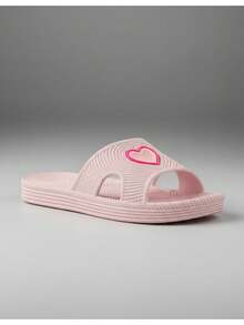 Sandalia Corazón Mujer Ligeras Chanclas Cómodas Sandalia Corazón Mujer, Dama, Ligeras, Chanclas, Cómodas, Sandalias De Baño, Café, Lila,  Azul Marino, Negro, Rosa. Estilo Tierno y Moderno. No Guardan Olores, Suela Textura Antideslizante, Tallas disponibles, Material de Alta Calidad - Café integral - Ver 9