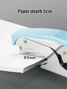 1 件手持式轻松订书机，多功能便携式手动金属装订器，符合人体工程学，适合家庭/学校/办公室使用 - 均碼 - 查看 7
