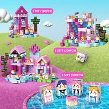100pcs Magnetic Building Blocks Toys, Suitable For Girls 3+ Years Old, Upgraded STEM Sensory Gift, Princess Theme, Children Magnetic Play Set - Multicolor - View 5