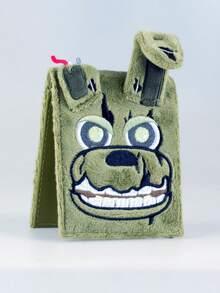 Billetera plegable de piel sintética 3D de alta calidad, portacartas de moda personalizado - Verde Oliva - Ver 4