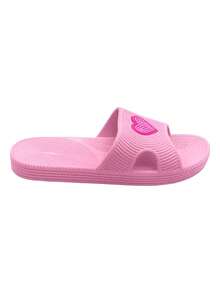 Sandalia Corazón Mujer Ligeras Chanclas Cómodas Sandalia Corazón Mujer, Dama, Ligeras, Chanclas, Cómodas, Sandalias De Baño, Café, Lila,  Azul Marino, Negro, Rosa. Estilo Tierno y Moderno. No Guardan Olores, Suela Textura Antideslizante, Tallas disponibles, Material de Alta Calidad - Rosa - Ver 4